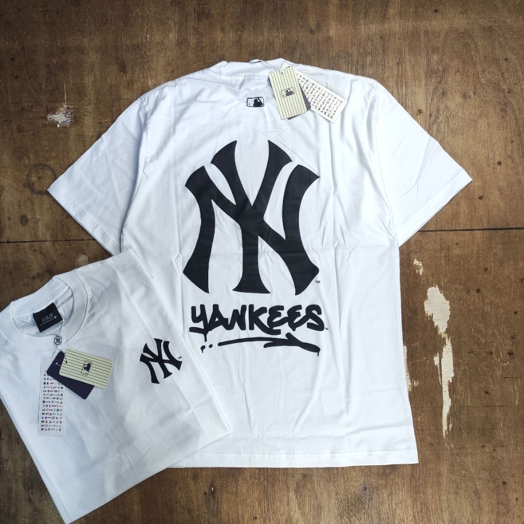 KAOS TSHIRT TEES MLB NEW YORK MAZOR LAZOR LEAGUE YANKEES GRAFITY VOL 2 PRINTED WHITE BESTSELLER