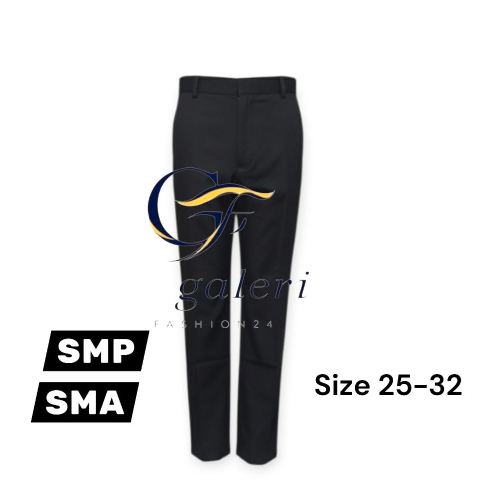 Celana Panjang Hitam Smp/Sma Anak Laki Laki Celana Sragam Sekolah