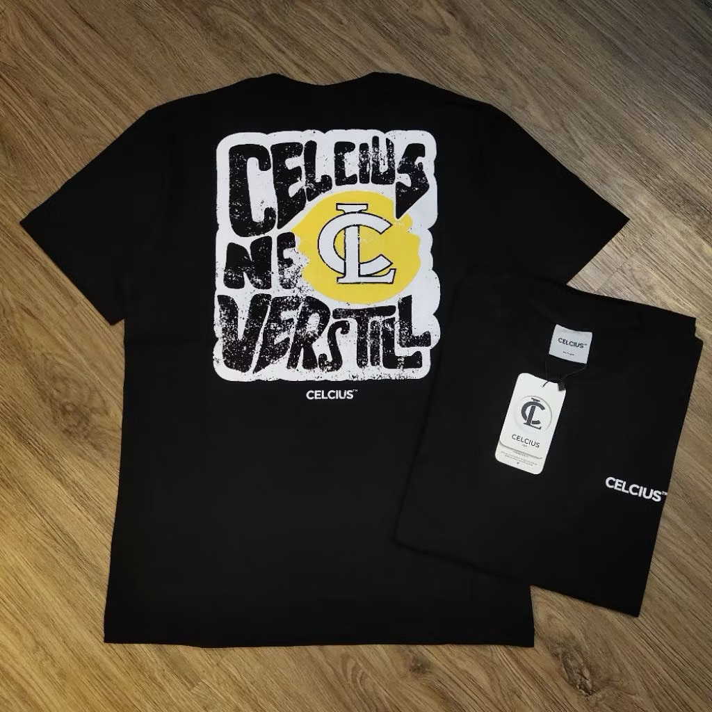 Celcius Tshirt Black Still Unisex Kaos Pria Wanita