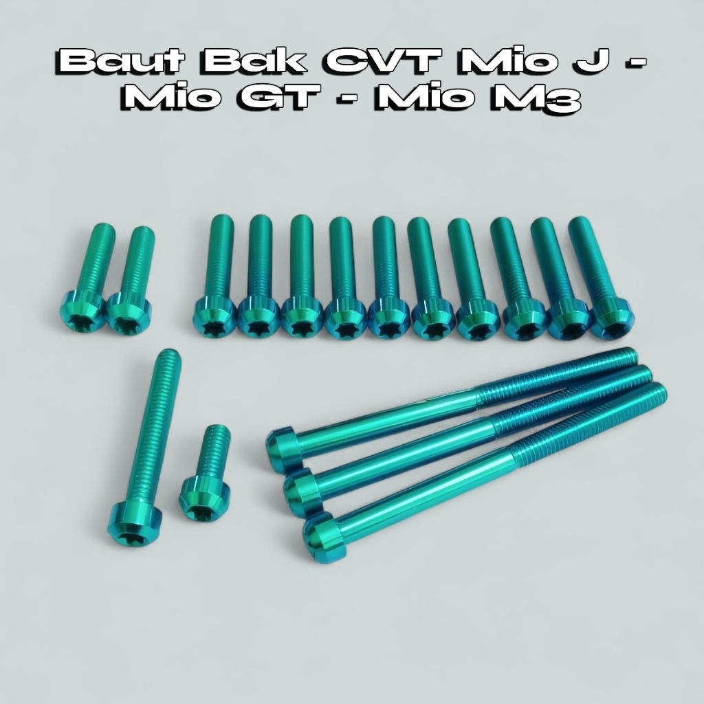 Baut Cover Baut Titanium Bak CVT Yamaha Karbu Mio Sporty Mio Soul Mio J Mio M3 Nouvo Original Titani