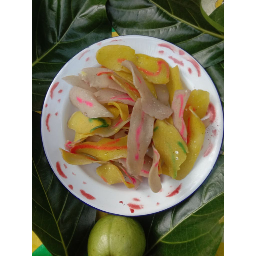 Kerupuk upil mentah krecek Kediri Nganjuk