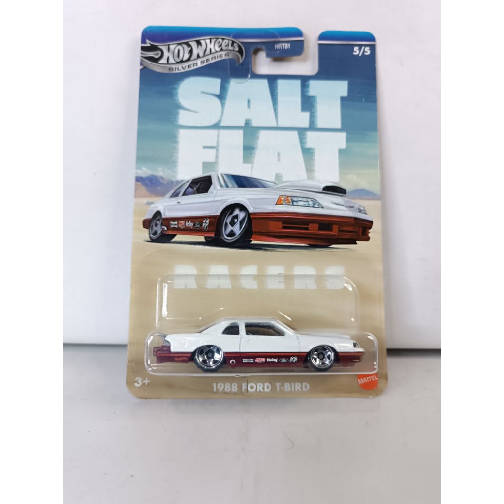 Hot wheels silver series 1988 Ford t-bird salt flat racers