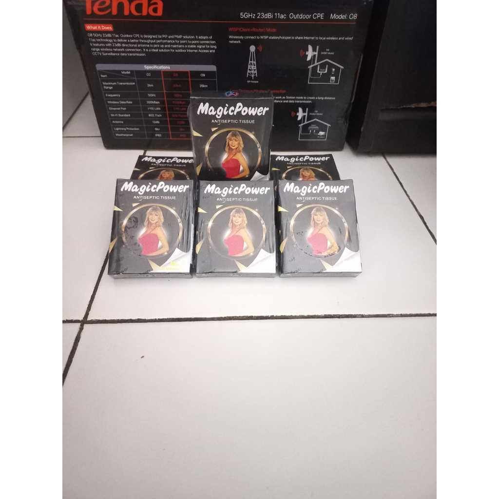 Tissue Magic Power Classic Hitam Jaminan Original