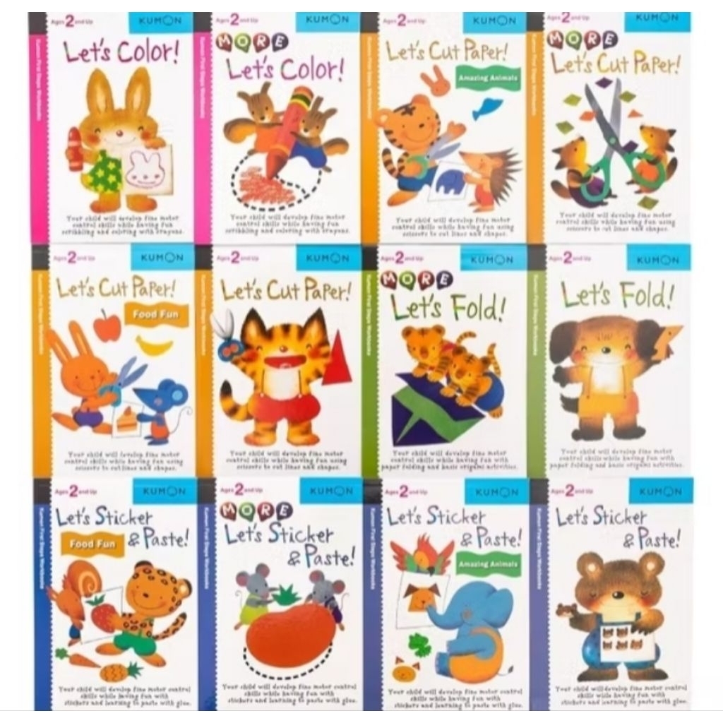 Buku kumon First Steps workbooks, buku anak kumon, buku aktivitas anak