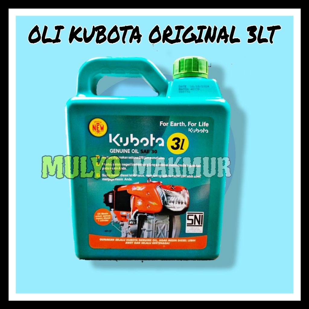OLI MESIN DIESEL KUBOTA SAE 30W/CF 3 LT GENUINE