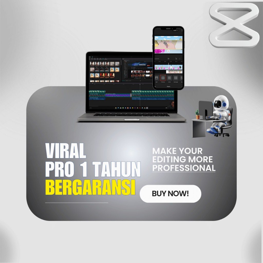 Premium Promo Murah Capcut Pro 1Tahun Bergaransi