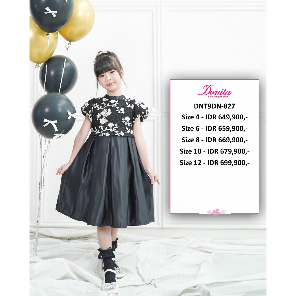 DRESS PARTY ANAK PEREMPUAN BRAND DONITA DN-827