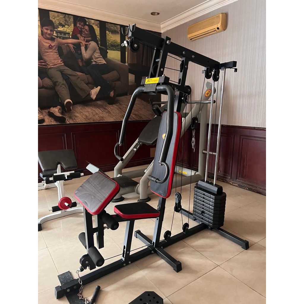 Home Gym Multi Fungsi 1 Sisi Alat Fitness Olahraga Beban