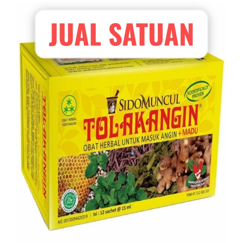 TOLAK ANGIN CAIR SACHET ISI 6PCS 15ML#JUAL SATUAN#SIDOMUNCUL#TOLAK ANGIN