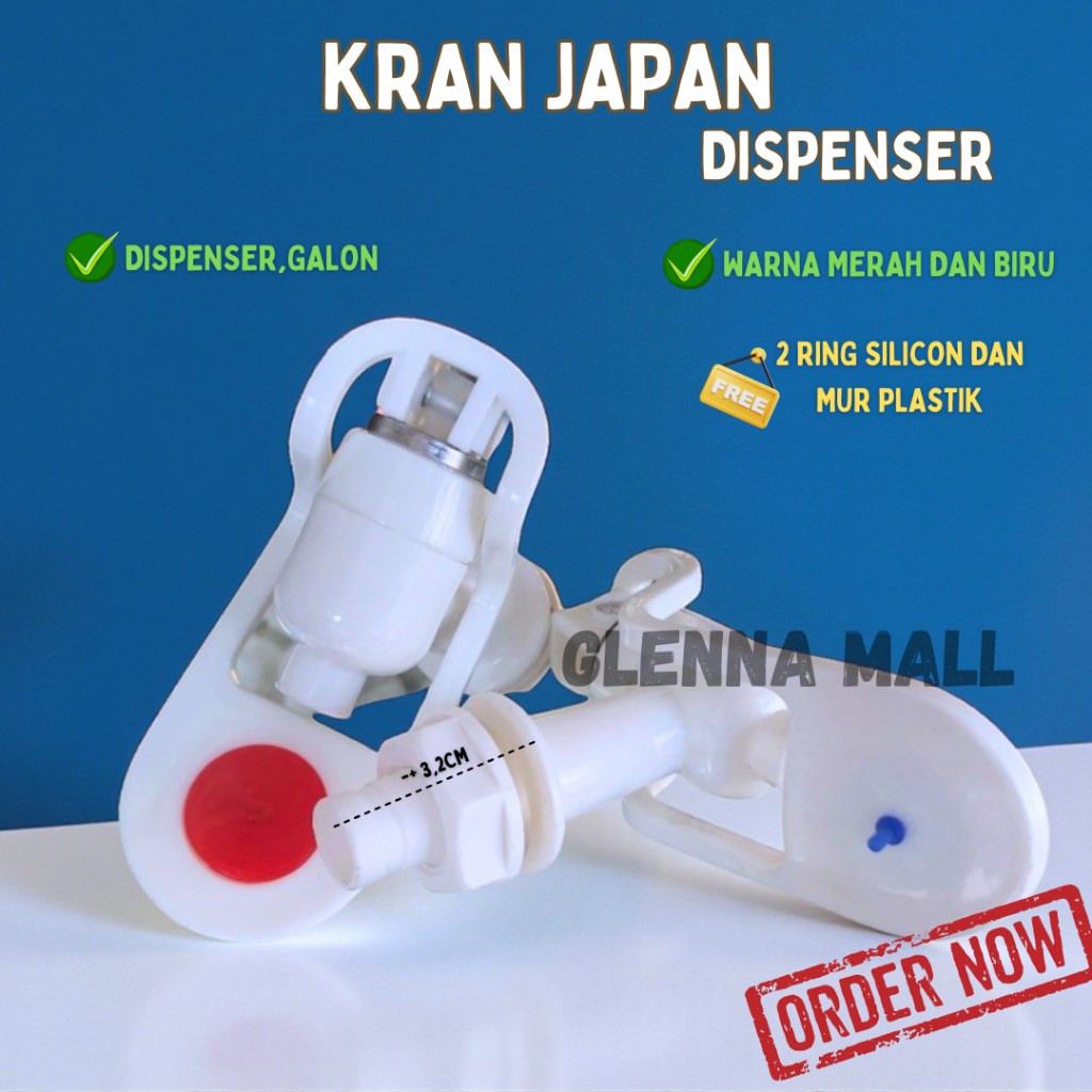 Kran Dispenser Model Japan Miyako Panas Dingin / Merah Biru Keran Galon / Kran Dispenser / Pencetan 