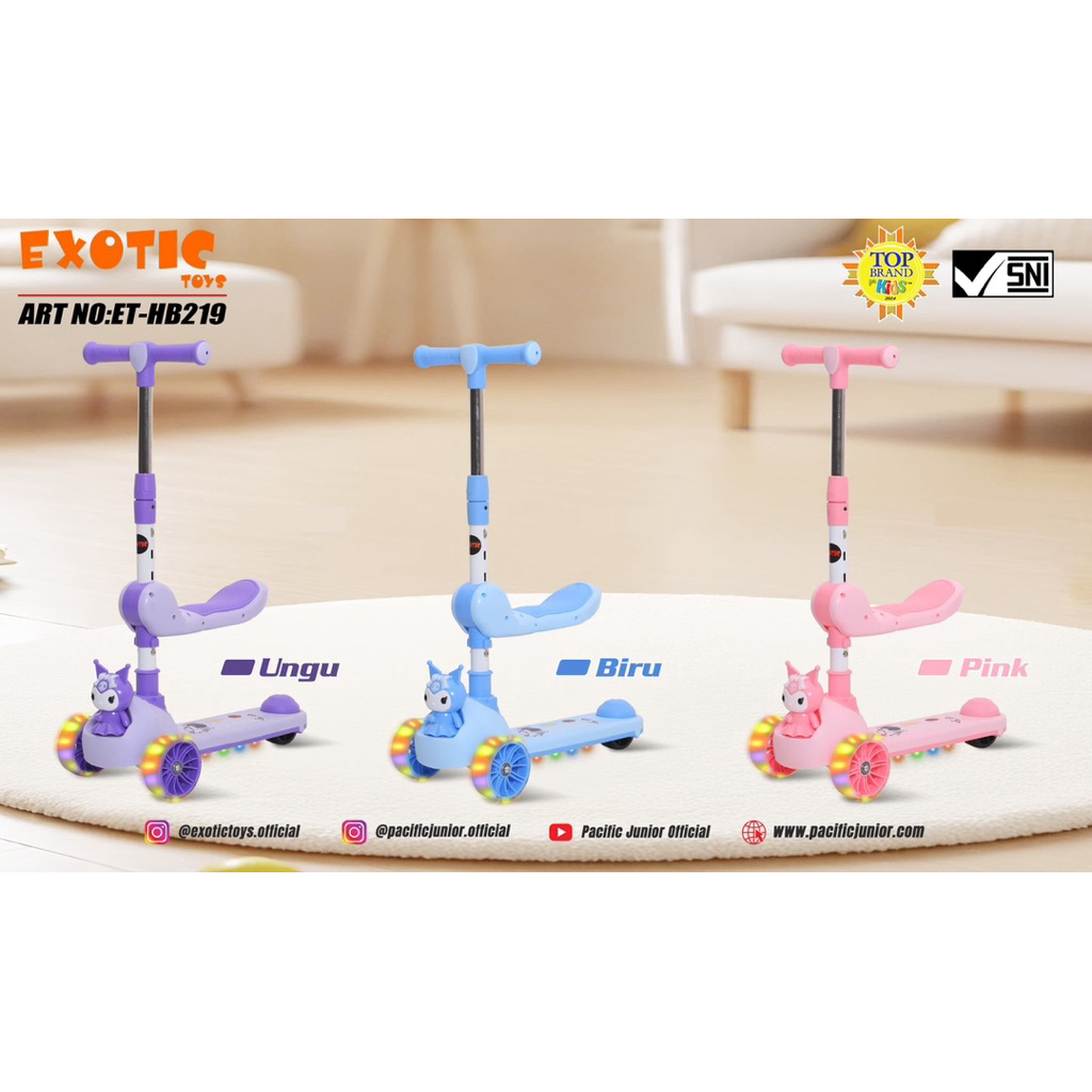 sekuter otoped anak model duduk kuromi exotic