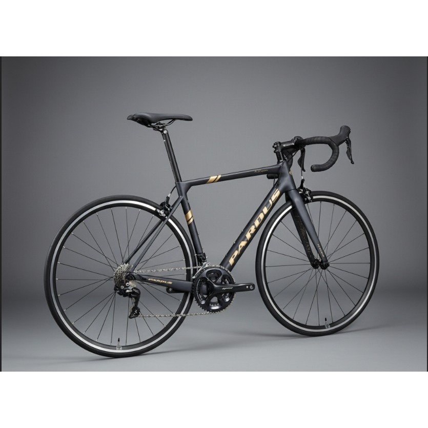 Sepeda Road Bike Pardus Carbon Robin Sport 2021 Rim Brake Black Gold