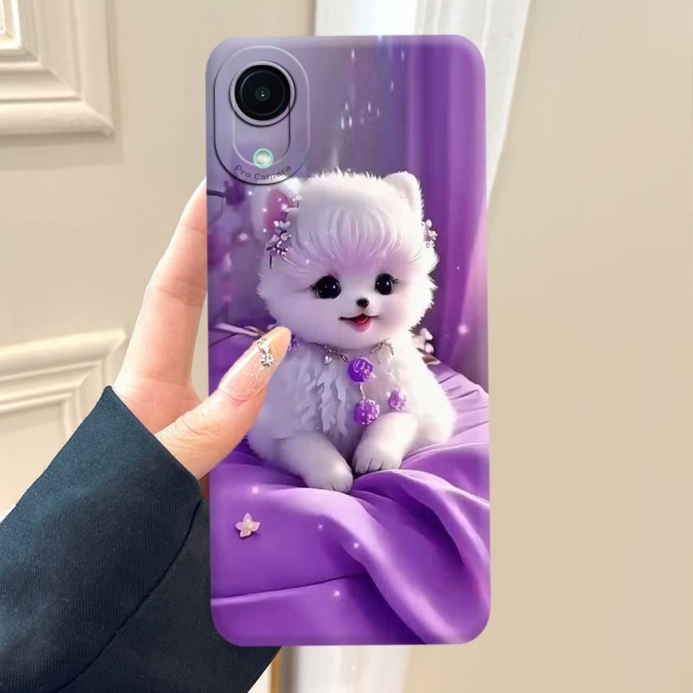 Premium Casing Hp Untuk SAMSUNG GALAXY A03 CORE - Desain DOG KUCING CUTE LUCU - Case Silikon Softcas