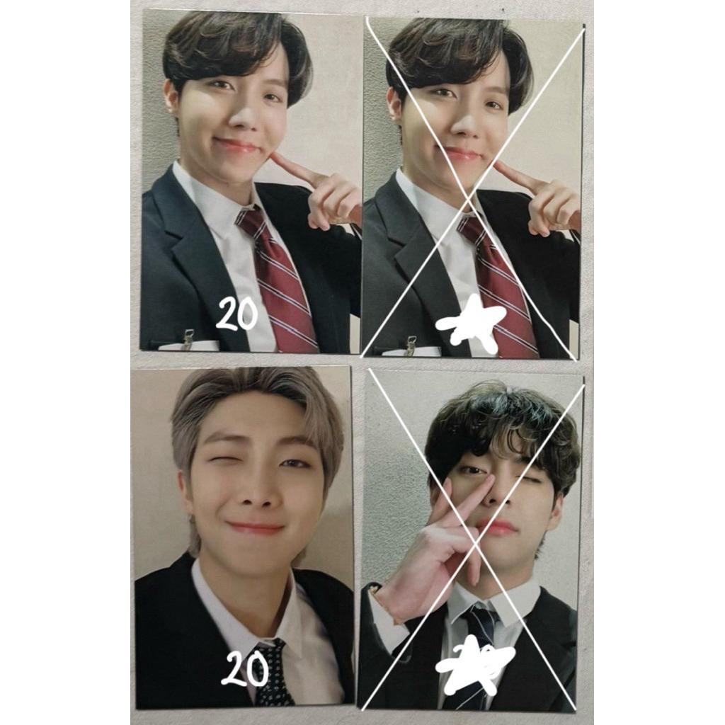 bts army kit 8 photocard pc kim namjoon rm jung hoseok jhope