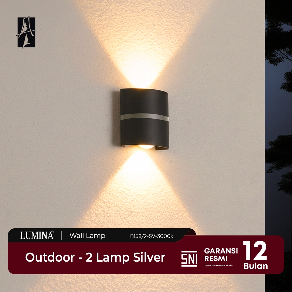Lumina - Lampu Dinding LED Minimalis Modern Sorot 2 Arah 2W 4W 6W Tahan Air Indoor Outdoor Waterproo