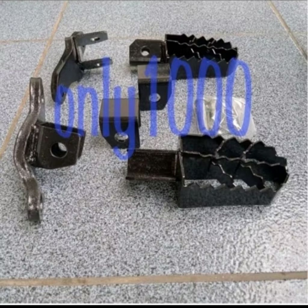 FOOTSTEP CRF 150 L+BRACKET BESI INJAKAN KAKI TRAIL SUPERMOTO MOTOCROSS
