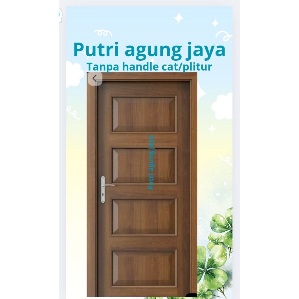 kusen+pintu kayu kamper dan meranti bisa custom fast respon