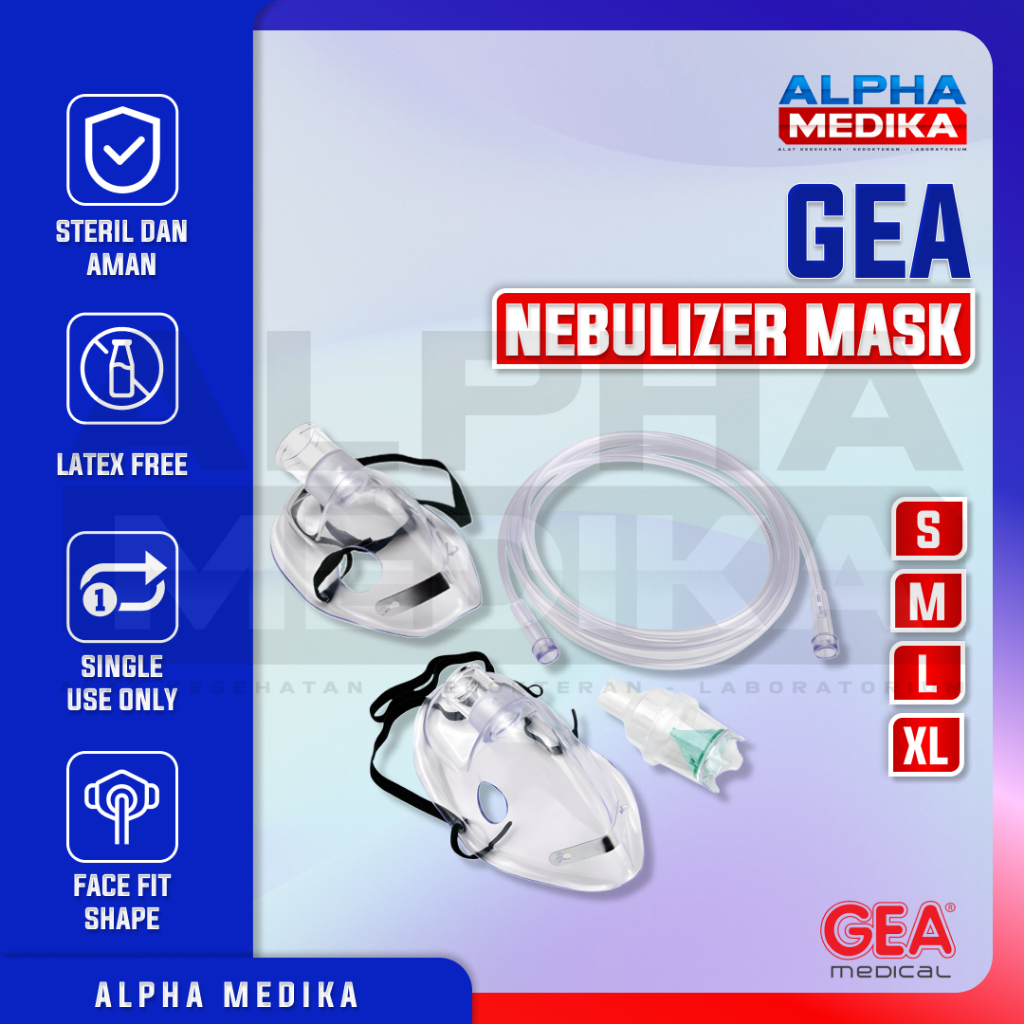 GEA - Masker Nebulizer / Masker Nebul Gea