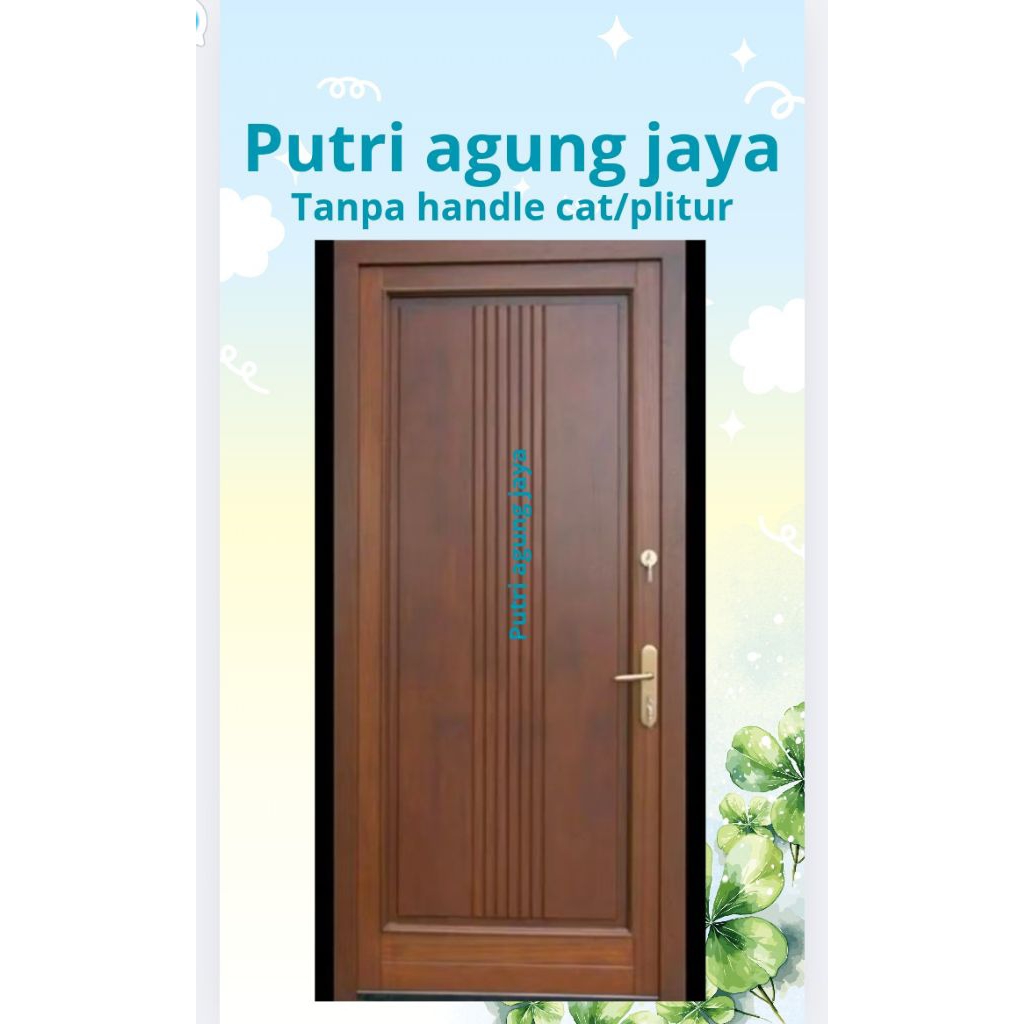 kusen+pintu kayu kamper dan meranti bisa custom fast respon