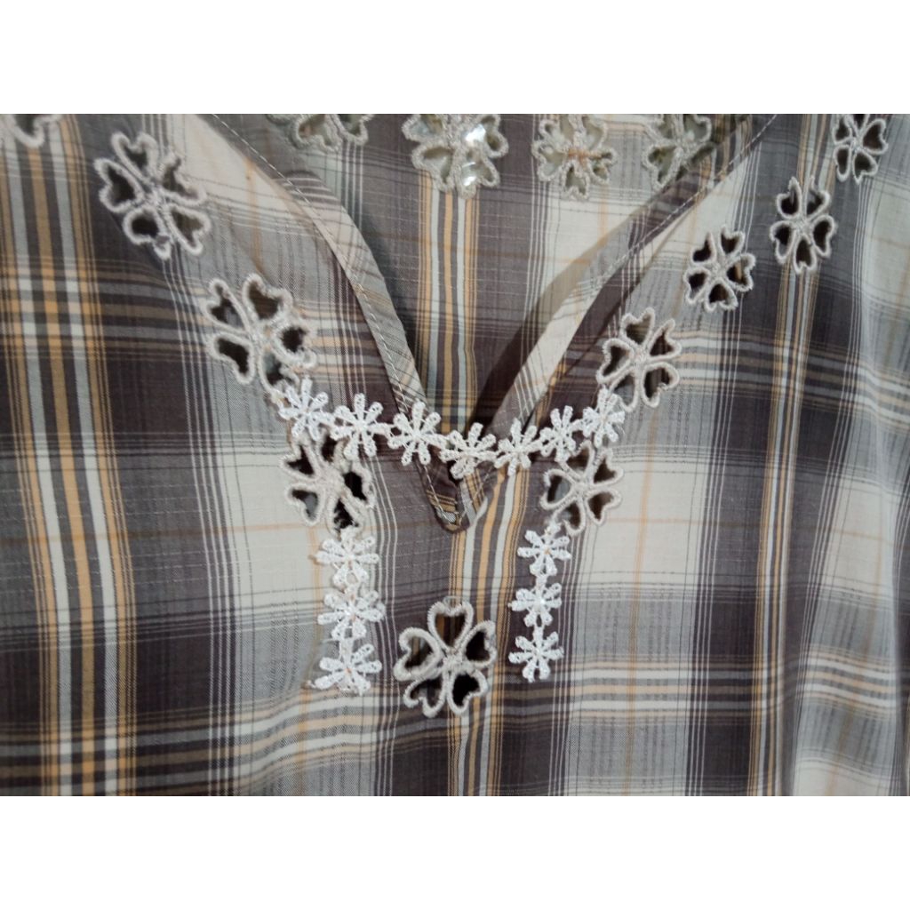 HOMEDRESS KOTAK KATBOL BUNGA REWORK PL VINTAGE BACA DESKRIPSI