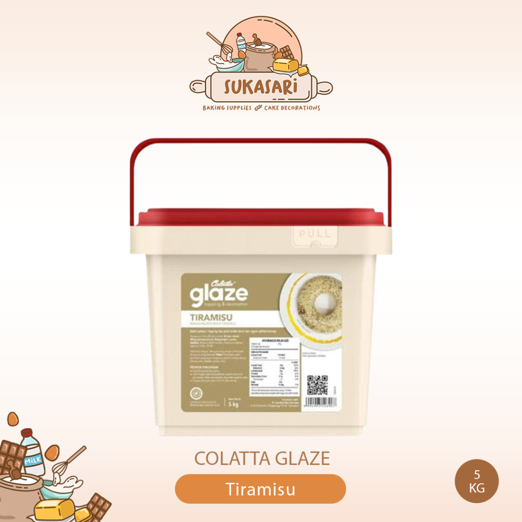 Colatta Glaze Tiramisu 5kg dip glaze donut donat cake Tiramisu cokelat coklat
