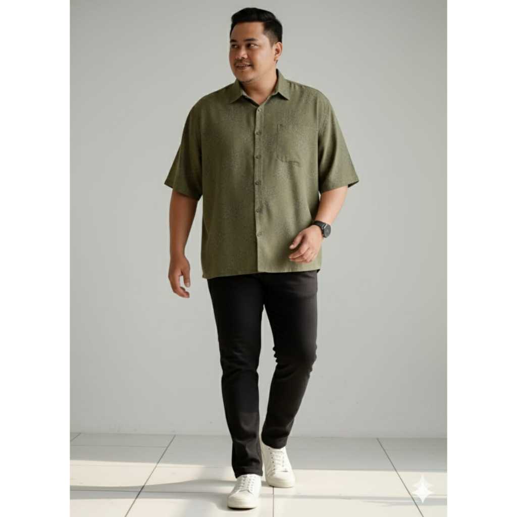 Daone Celana Jeans Pria Slimfit Stretch Hitam Jumbo