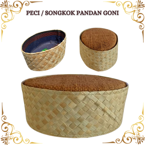 PREMIUM Peci Pandan Goni Premium Peci Pandan Goni Pandan songkok kopiah santri