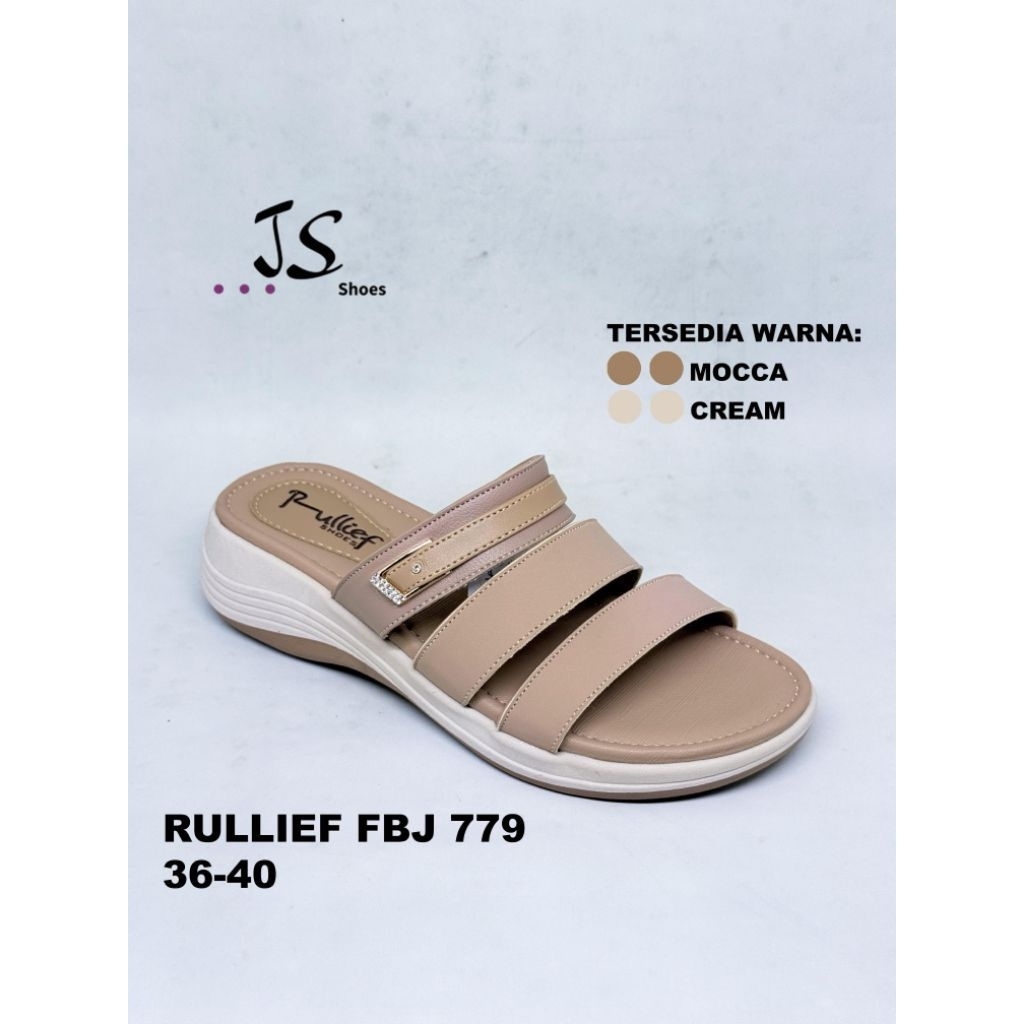 RULLIEF FBJ 779 - SANDAL SLOP CASUAL WANITA DEWASA MERK RULLIEF ORIGINAL