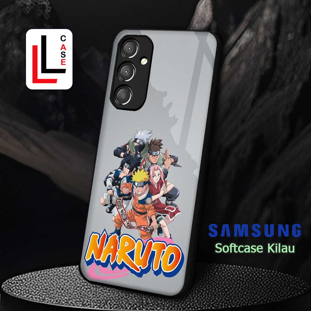 {LL1699} Softcase Kilau Samsung M14 M23 M34 M51 M52 M54 Case Silikon Efek Kaca Pelindung Kamera Sili