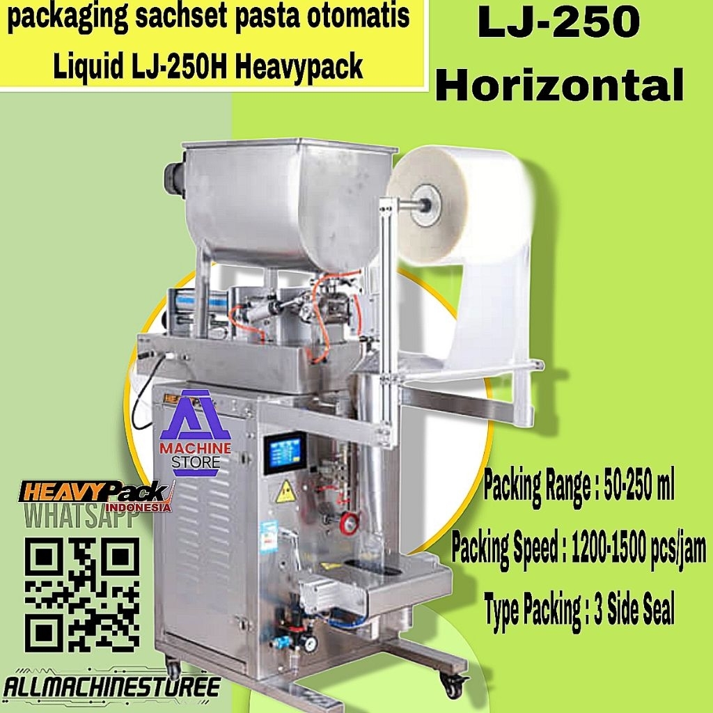 Mesin Packing/Kemasan Sachet Otomatis Pasta/Liquid LJ-250H Heavypack