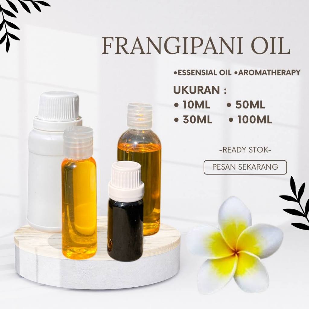 10-100ml Frangipani oil essensial Minyak atsiri bunga kamboja essential aromatherapy therapeutic
