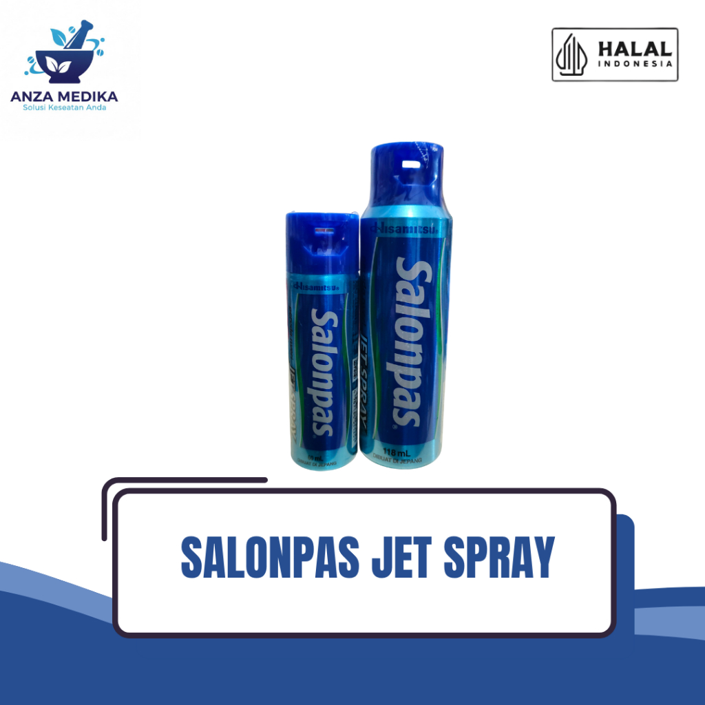 Salonpas Jet Spray 80ml | Obat Pereda Nyeri Semprot Dingin | Penghilang Pegal Linu & Nyeri Otot