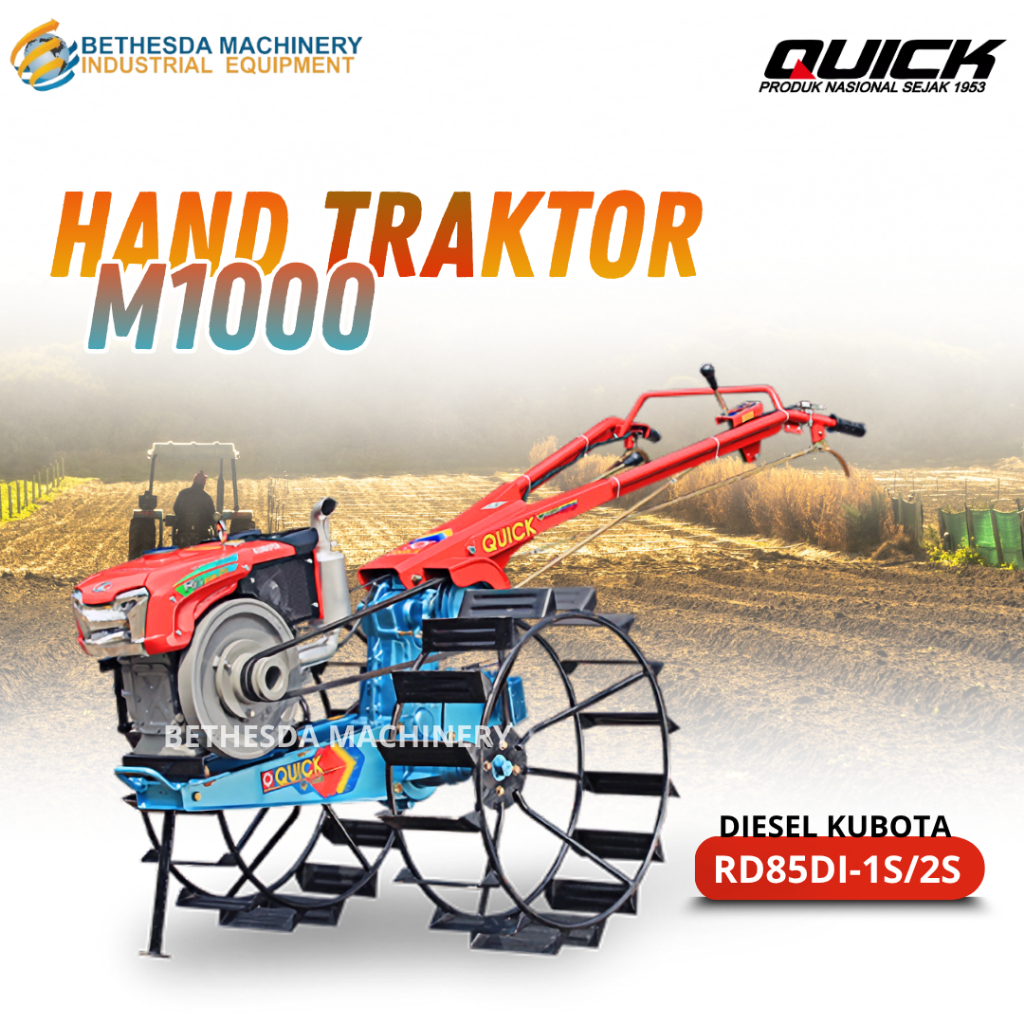 Mesin Traktor Quick Bajak Tanah/sawah M1000 Engine RD85DI1S