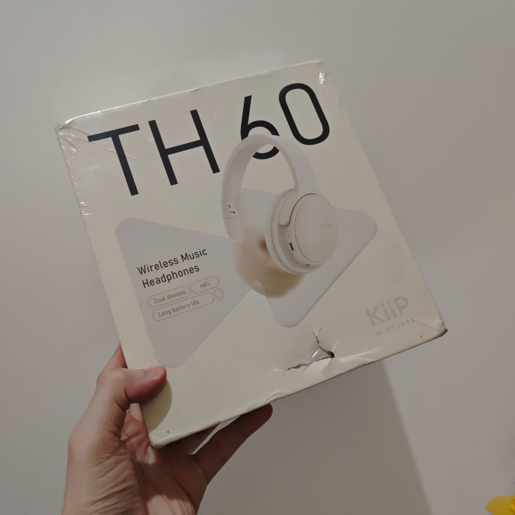 KIIP TH 60 Headphone Wireless Bluetooth Headset TH60 New Baru