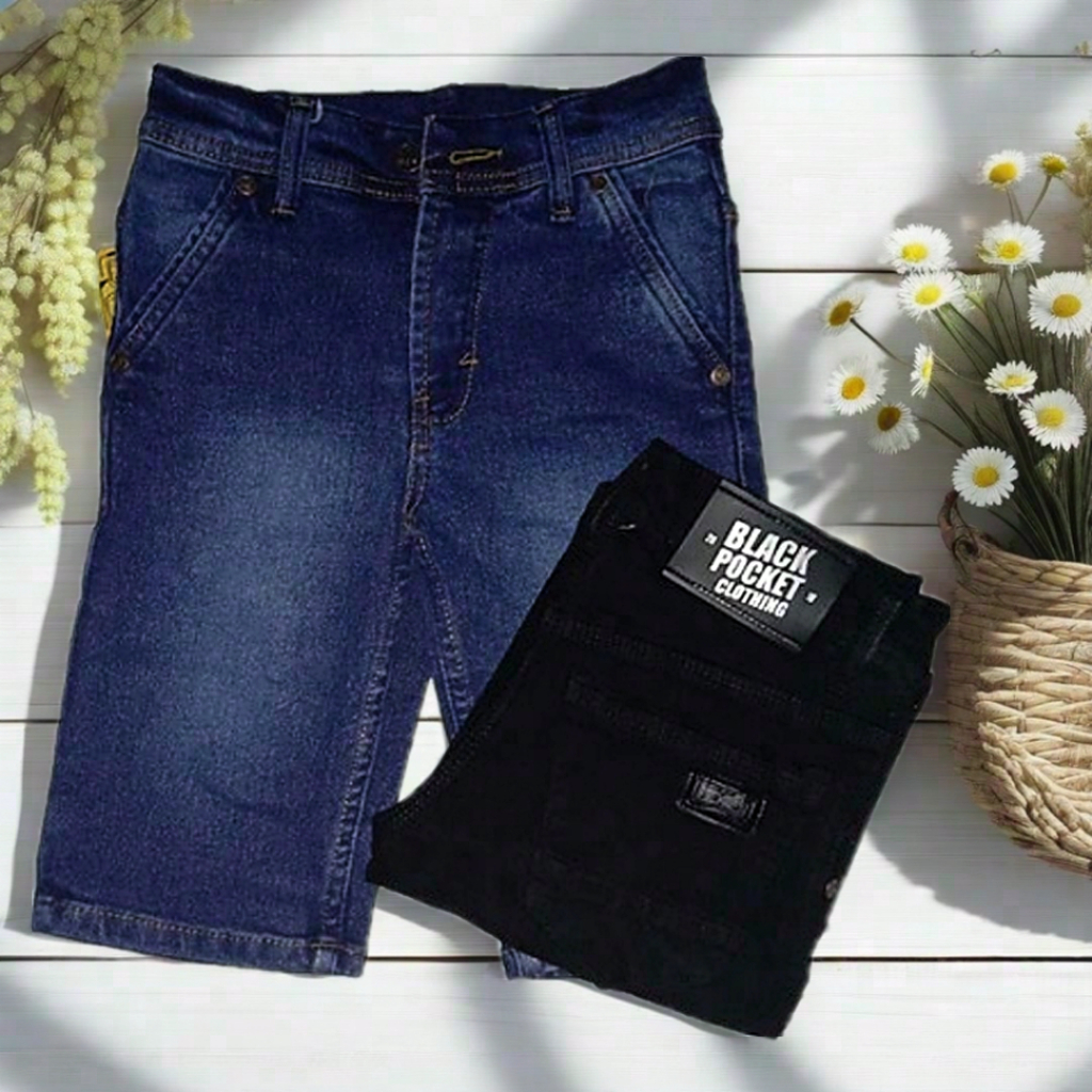 Celana Pendek Anak Laki Laki Celana Jeans Pendek Anak Cowok jins  Terlaris Bahan Tebal Premium Strit