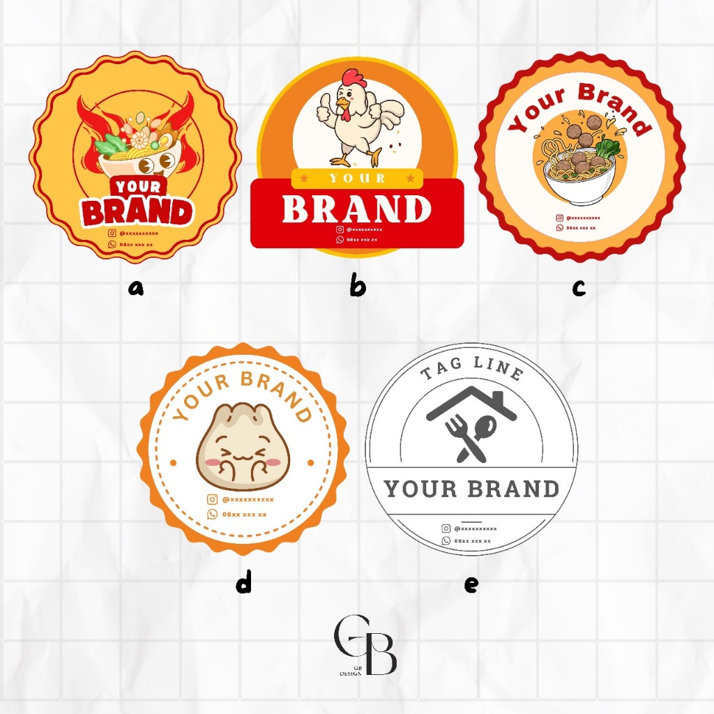 Cetak Sticker Bulat Logo Bisnis Online Shop Chromo Vinyl Custom