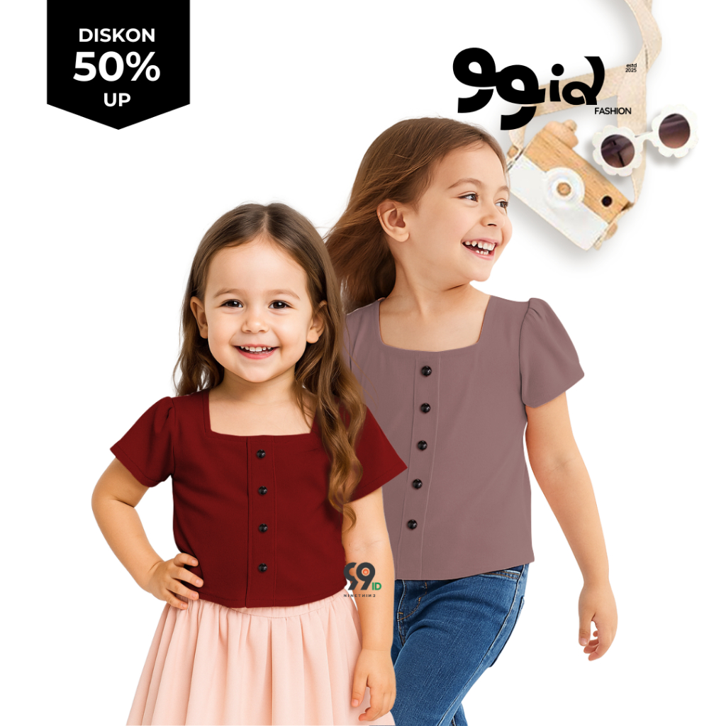 Atasan RUMMY TOP Baju Anak Perempuan Korea Fashion