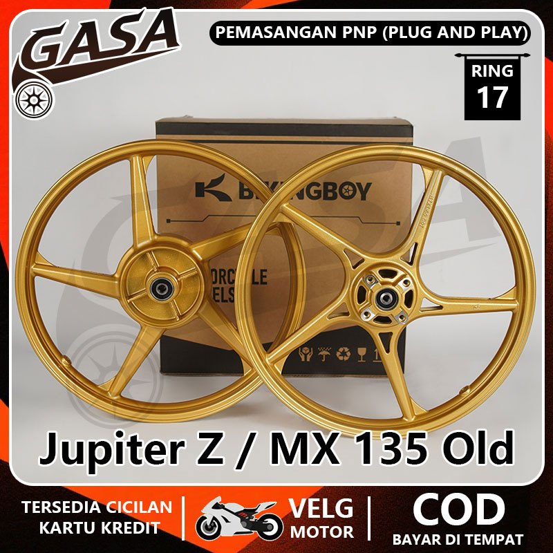 VELG BIKINGBOY PALANG 5 SP RING 17 Untuk Jupiter Z New/Z1/Burhan/Robot, MX 135 Old, Vega R/Rr/Zr New