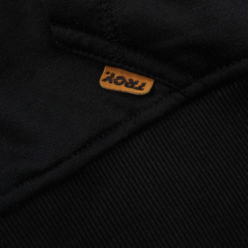 Troy Company Boxy Arm Pocket Hoodie Ruination - Hoodie Boxy Hitam BAPH 3402