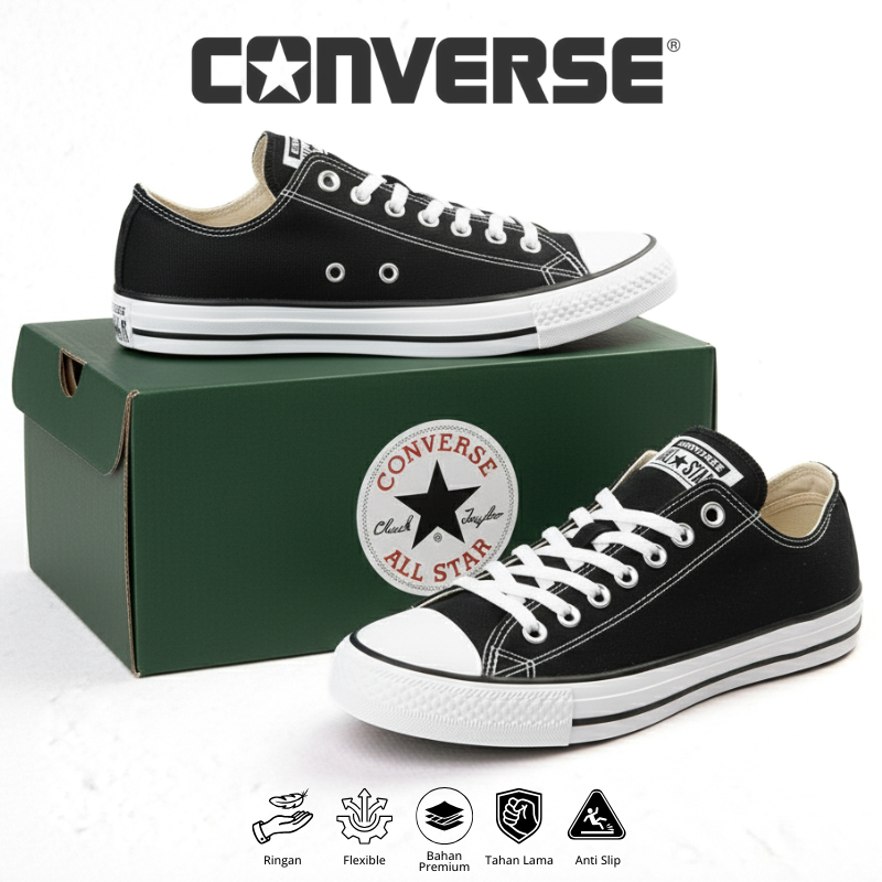 Sepatu Converse Sekolah - Sepatu Sekolah - Sepatu all star - Sepatu converse pria - Sepatu warior - 