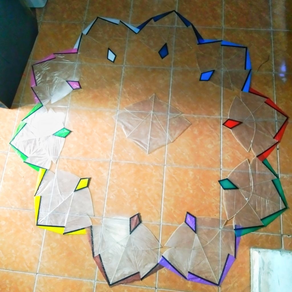 layangan papiran mini siap terbang