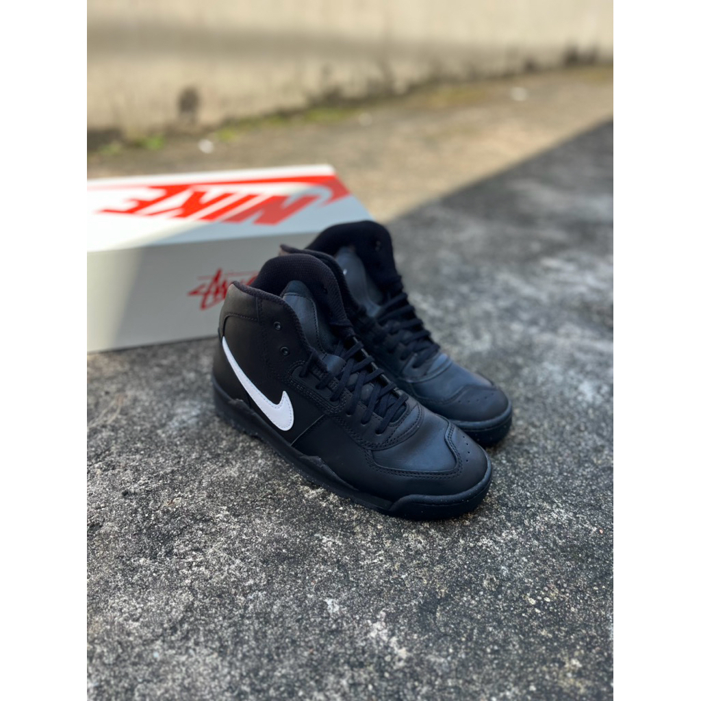 NIKE X STUSSY AIR BALTORO BOOT BLACK WHITE ORIGINAL