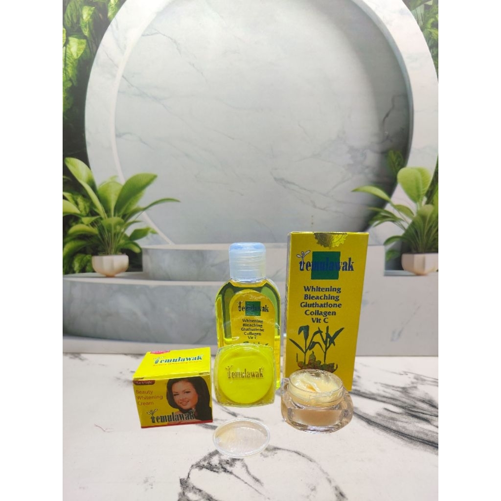 paket 2in1 cream temulawak beauty dan toner temulawak whitening bleaching