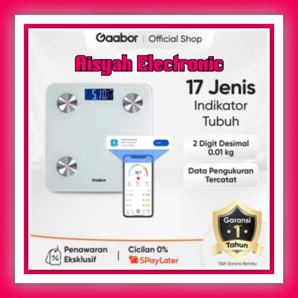 DIGITAL WEIGHT SCALE TIMBANGAN DIGITAL GAABOR GARANSI RESMI