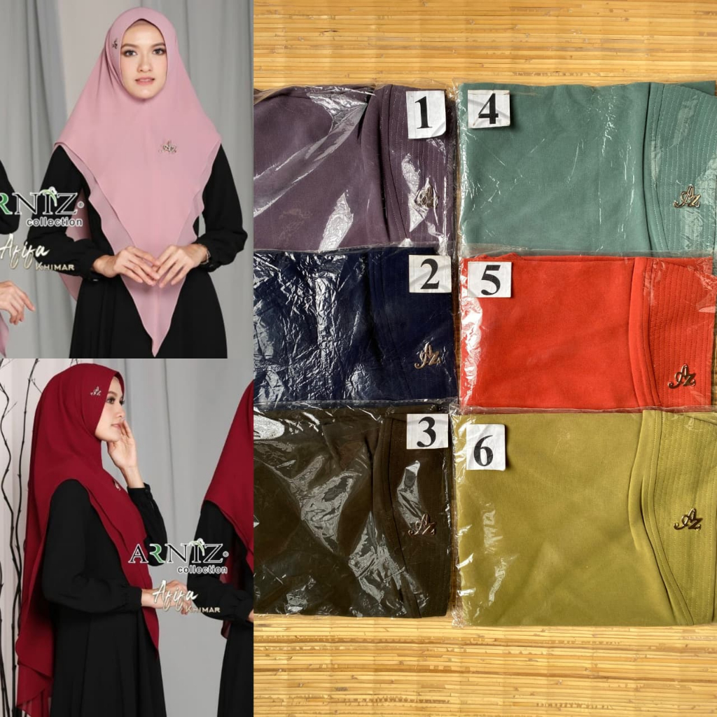 DMC | Afifa Khimar By Arniz | HIJAB SYAR'I CERUTY SOFT PAD