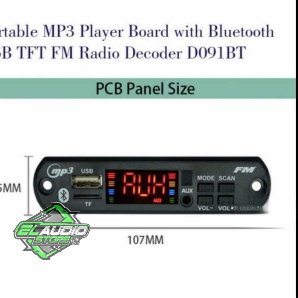 Kit MP3 Player Bluetooth USB TFT FM Radio MP3