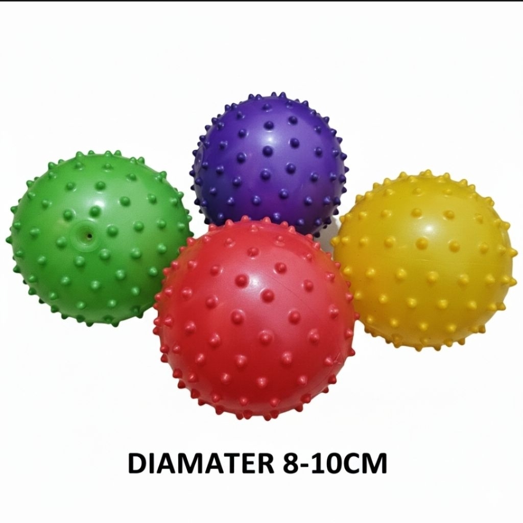 bola karet duri kecil / mainan bola karet anak / mainan anak murah