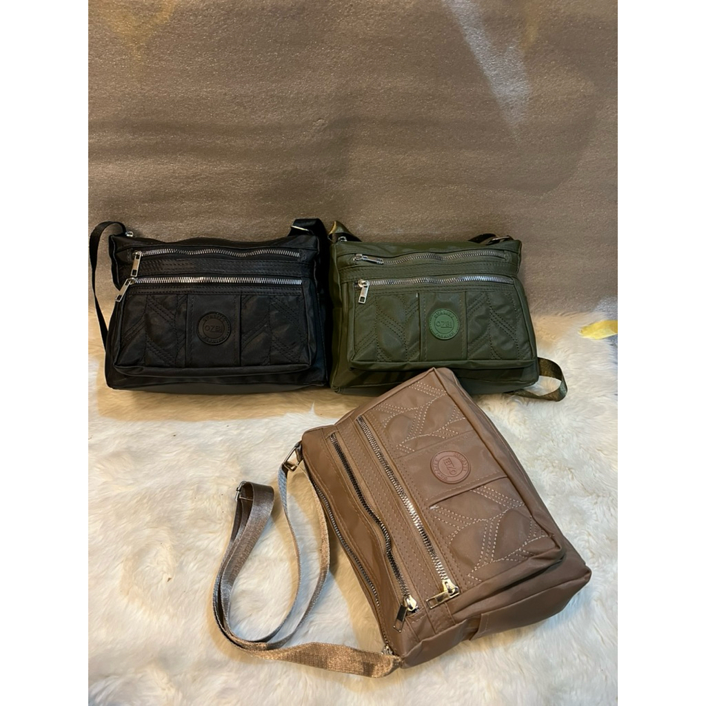 OZBI11|125|Tas Selempang Bahu Wanita Bordir 4 Ruang|Tas viral|Tas Kekinian