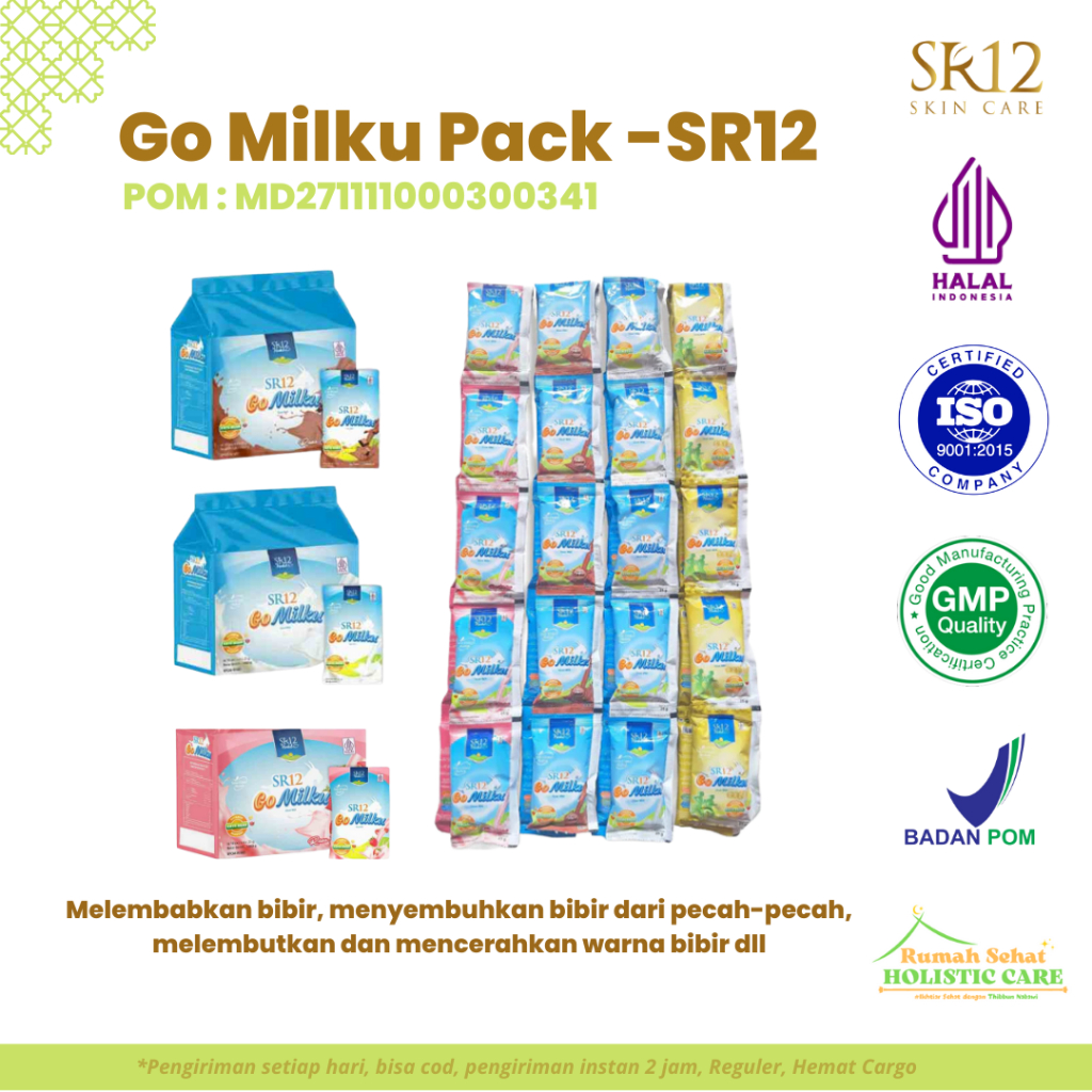 GoMilku SR12 / GoMilku Sachet SR12 / Susu Kambing Etawa Sachet / 40 Sachet