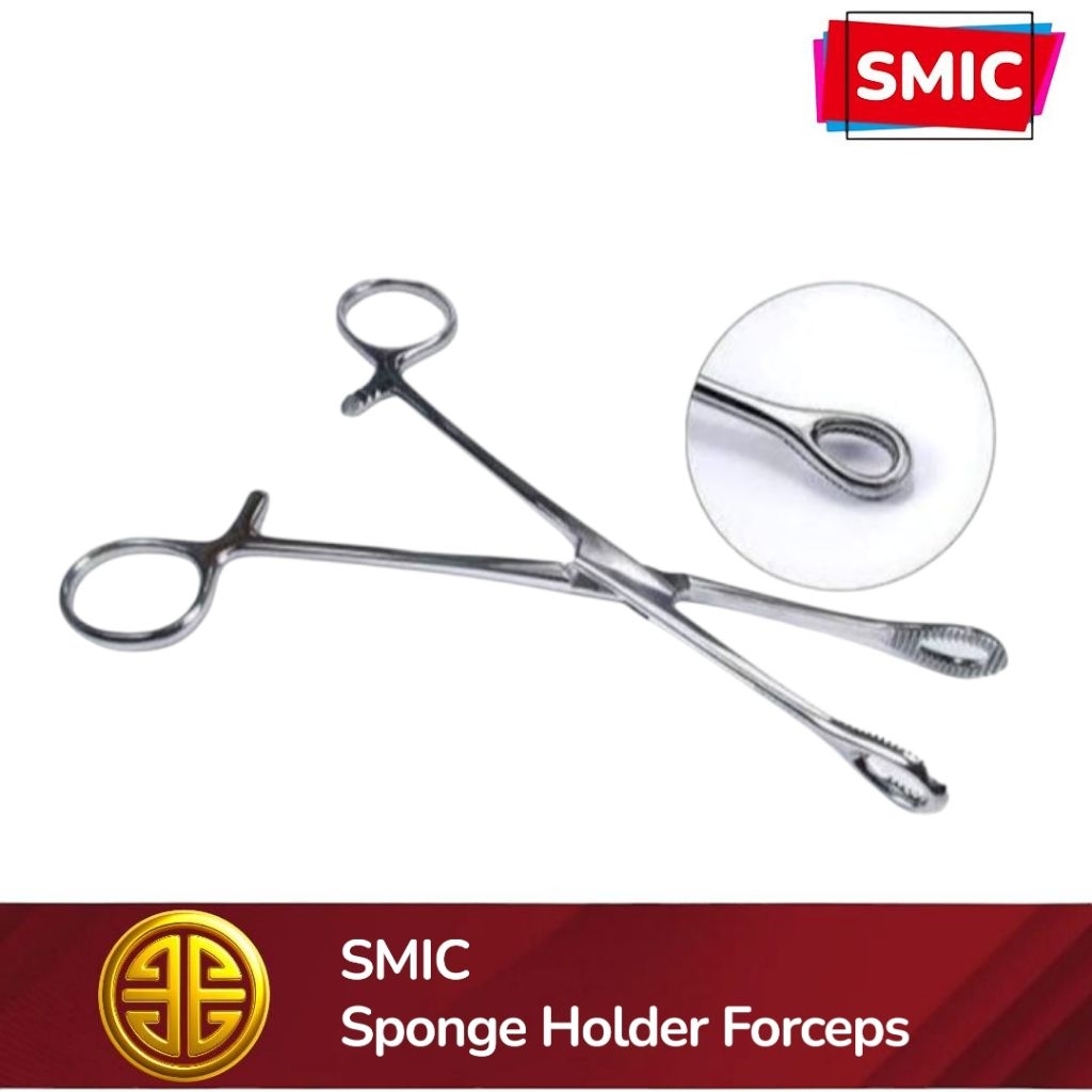 SMIC Sponge Holder Forceps | klem Spons medical instrument support
